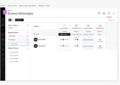 Gradebook Search and Filter